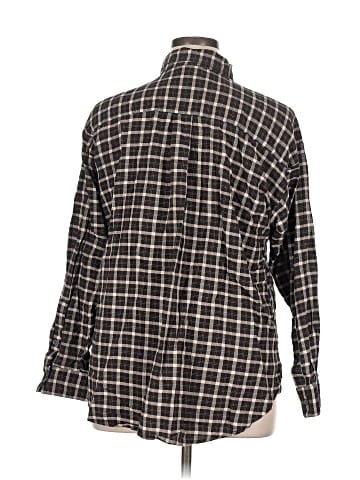 Ann Taylor LOFT Outlet Long Sleeve Button-Down Shirt (view 2)