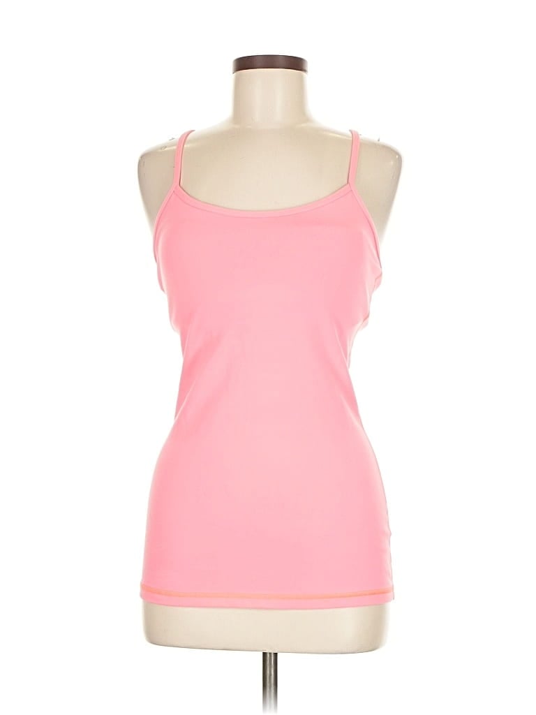Pre-owned Lululemon Athletica Tank Top Pink Halter Neckline Tops