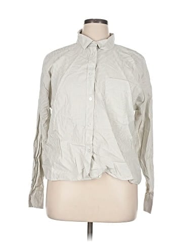 Ann Taylor LOFT Outlet Long Sleeve Button-Down Shirt (view 1)