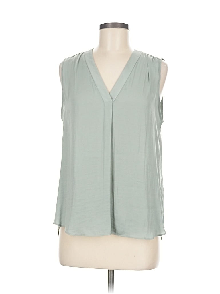 Pre-owned Vince Camuto Sleeveless Blouse In Green