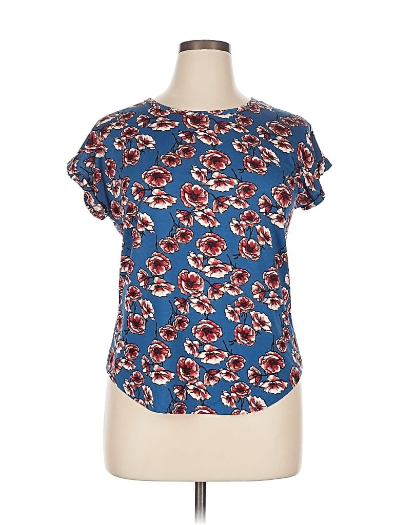 UNBRANDED Pre-owned Short Sleeve Blouse In Blue