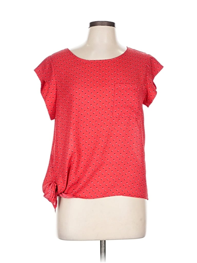 Pre-owned Alice Blue Short Sleeve Top Red Boatneck Tops