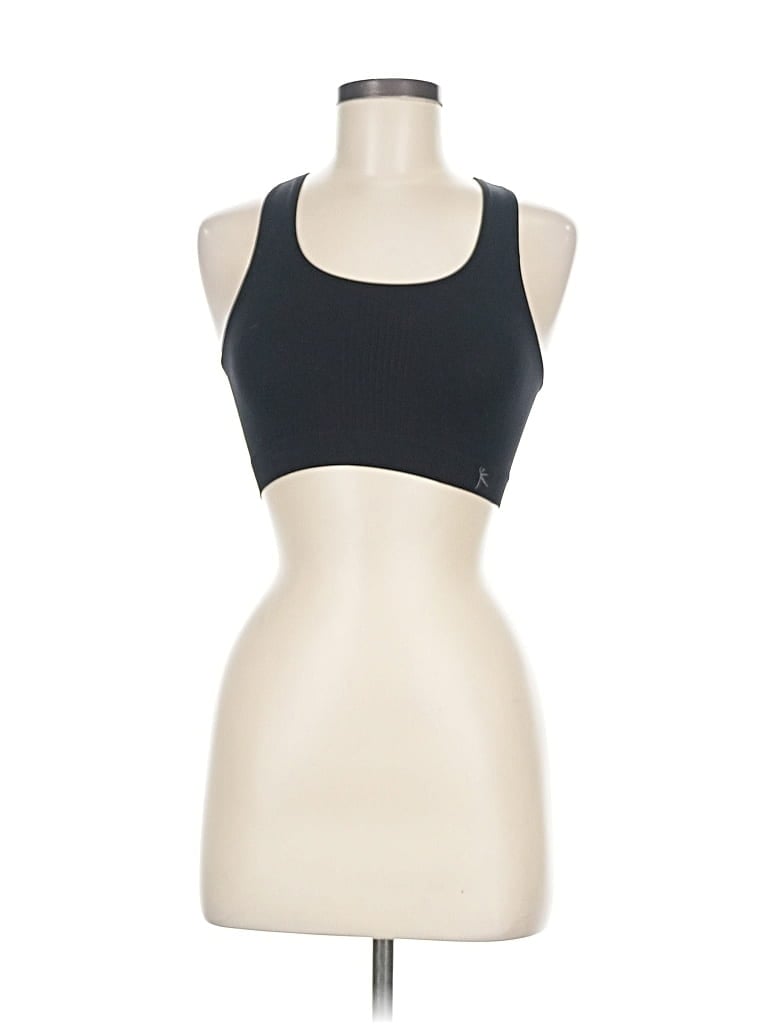 Pre-owned Danskin Now Tank Top Black Halter Neckline Tops