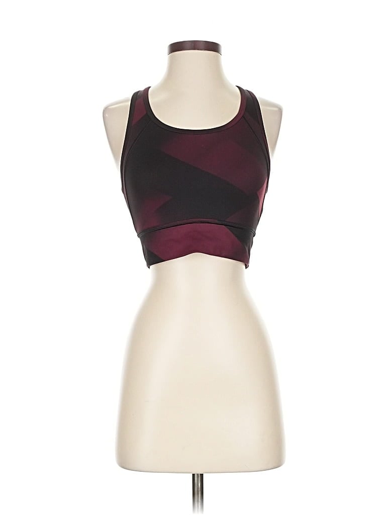 Pre-owned Athleta Sports Bra In Burgundy