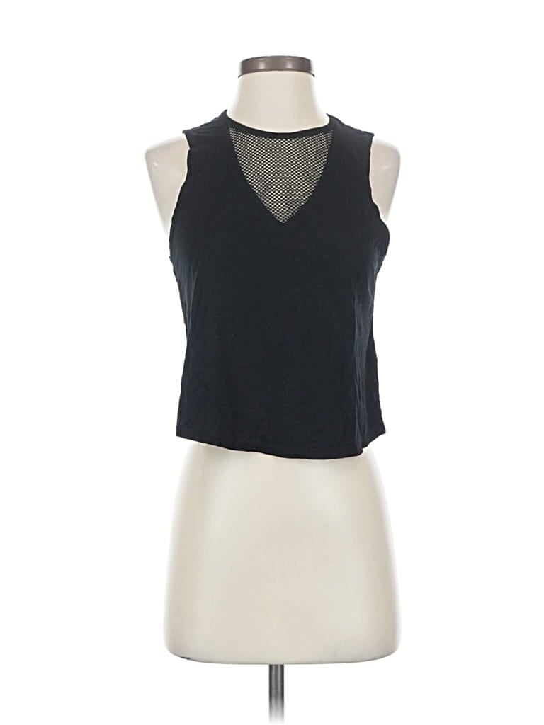 Pre-owned Garage Sleeveless Top Black Halter Neckline Tops
