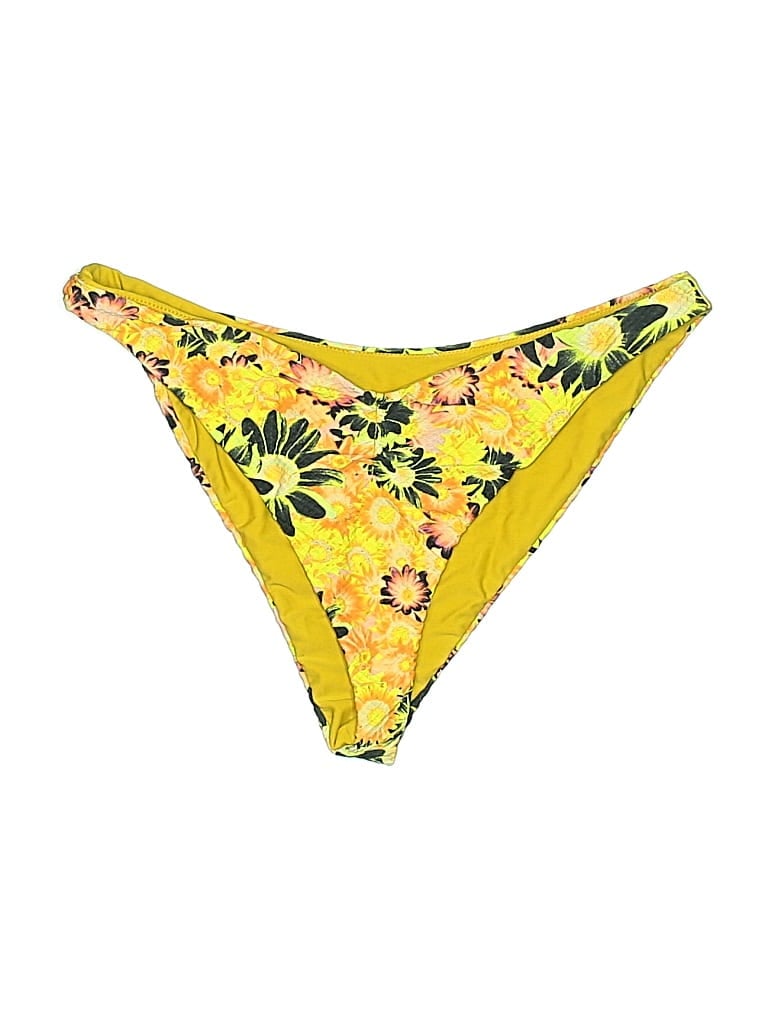Pre-owned Unbranded Swimsuit Bottoms In Yellow