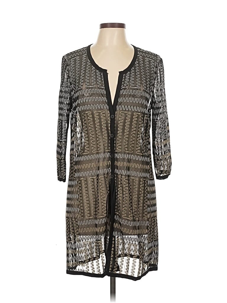 Pre-owned Peck & Peck Cardigan Sweater In Gray