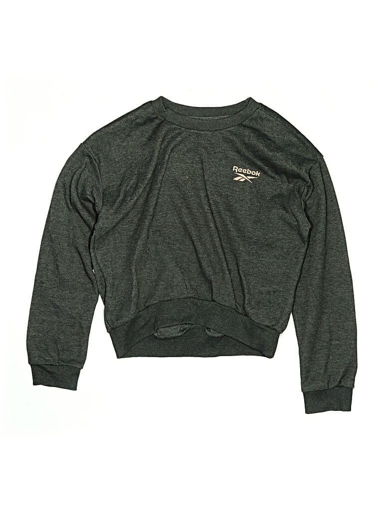 Click to view more detailed imagery on our partner's website Pre-owned Reebok Kids' Pullover Sweater In Gray