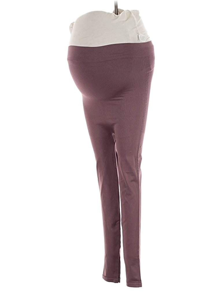 Pre-owned Blanqi Active Pants In Burgundy