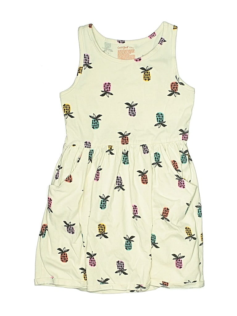 Pre-owned Cat & Jack Kids' Dress In White