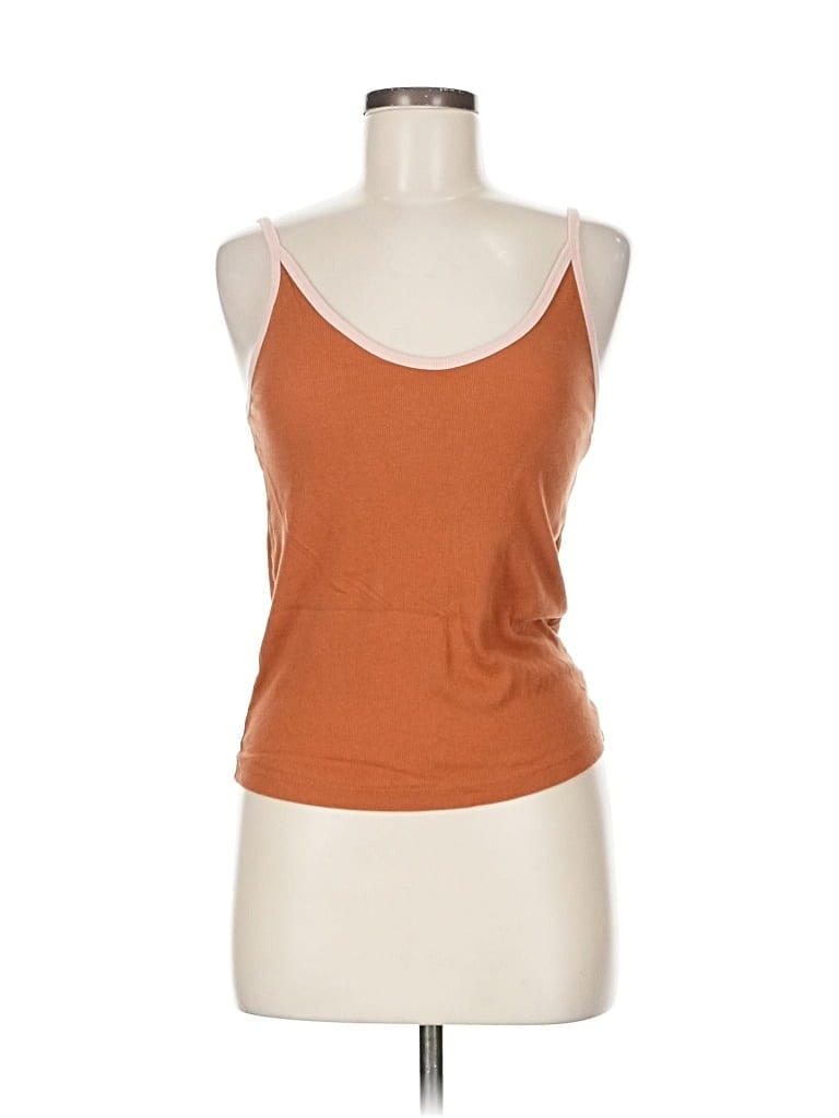 Pre-owned Universal Thread Tank Top Orange Strapless Neckline Tops