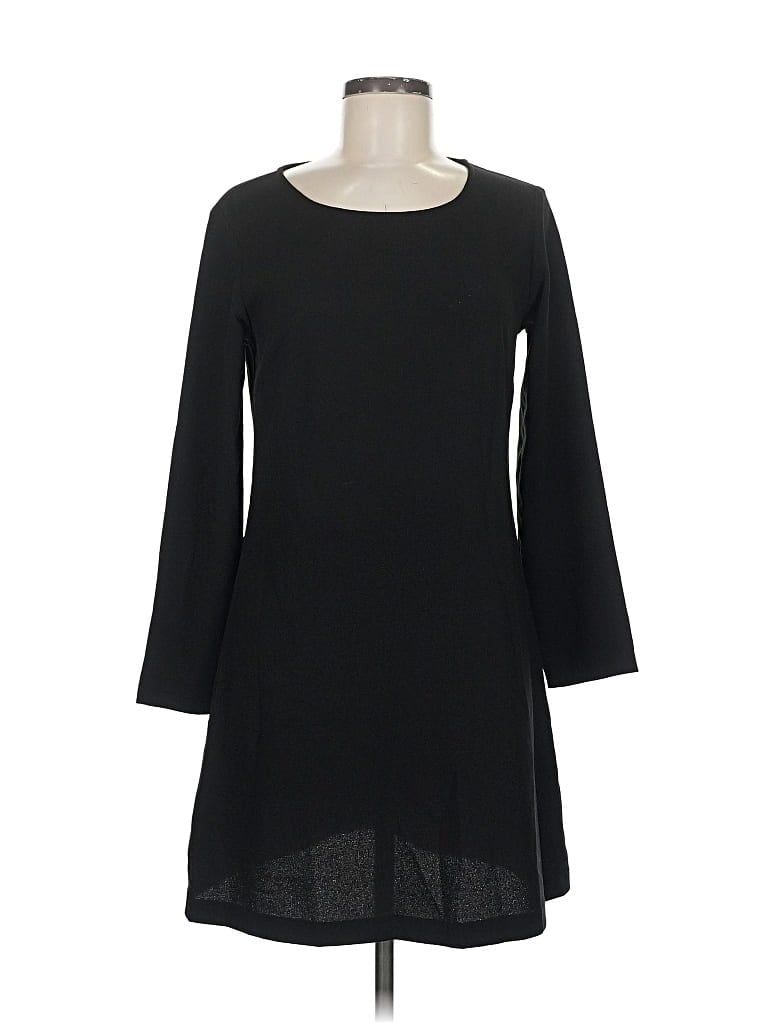 Pre-owned American Apparel 3/4 Sleeve Top Black Boatneck Tops