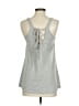 E by Eloise 100% Polyester Silver Sleeveless Blouse Size XS - photo 2