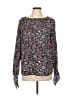 fleur bleue 100% Polyester Blue Long Sleeve Blouse Size L - photo 1