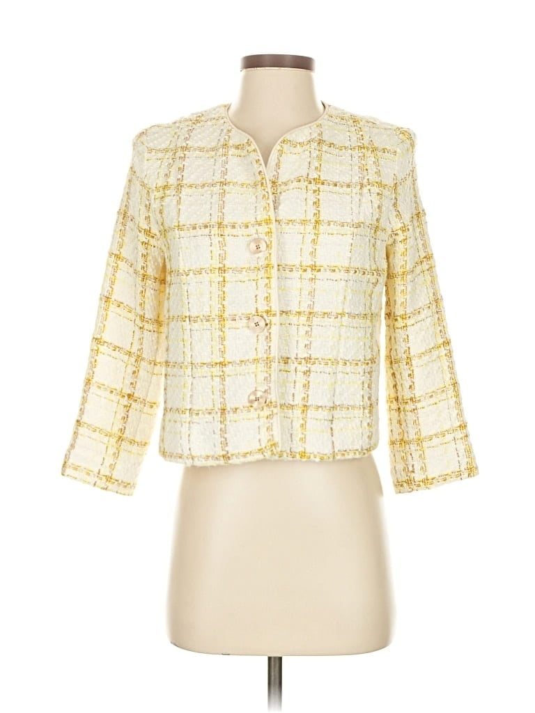 Pre-owned Cabi Blazer Jacket In Yellow