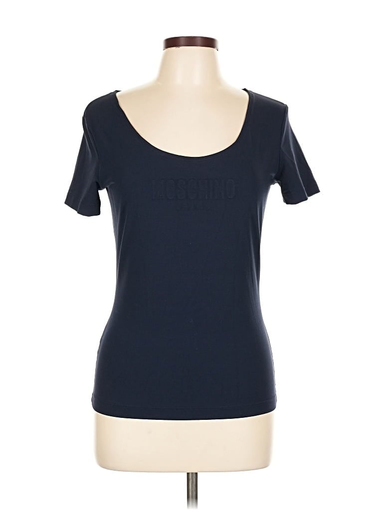 Pre-owned Moschino Short Sleeve T-shirt In Blue