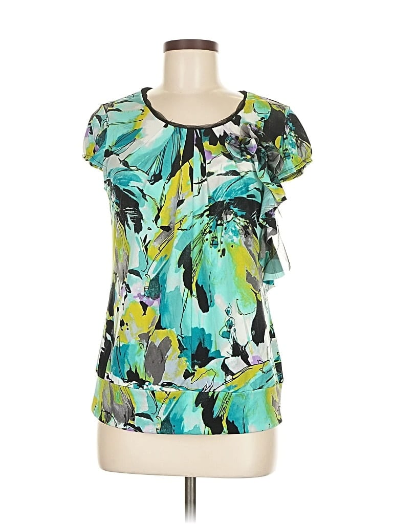 WORTHINGTON Pre-owned Short Sleeve Blouse In Green