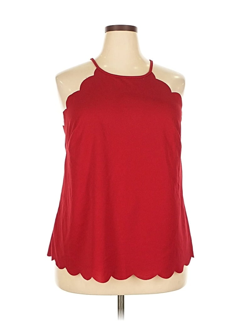 EMERY ROSE Pre-owned Sleeveless Blouse In Red