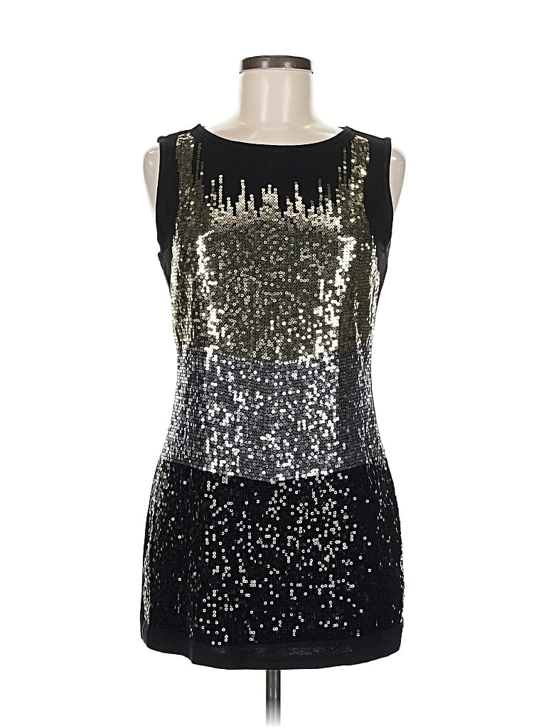 Click to view more detailed imagery on our partner's website Pre-owned Tribal Sleeveless Top Silver Crew Neck Tops