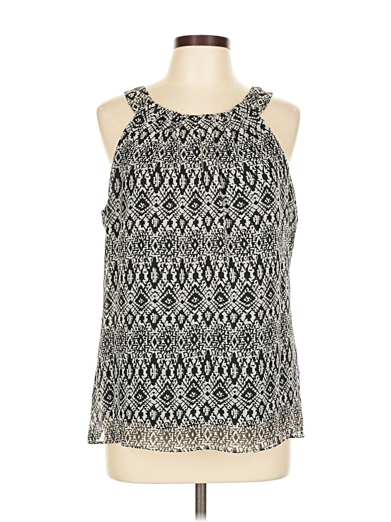 Pre-owned New Directions Sleeveless Blouse In Black