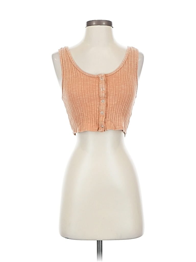 Pre-owned Wild Fable Tube Top Orange Strapless Neckline Tops