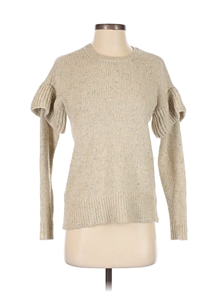 Pre-owned Polo Ralph Lauren Wool Pullover Sweater In White