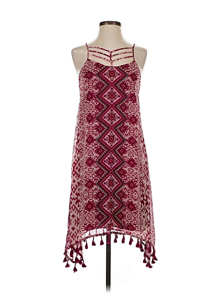 Pre-owned Maurices Casual Dress In Burgundy