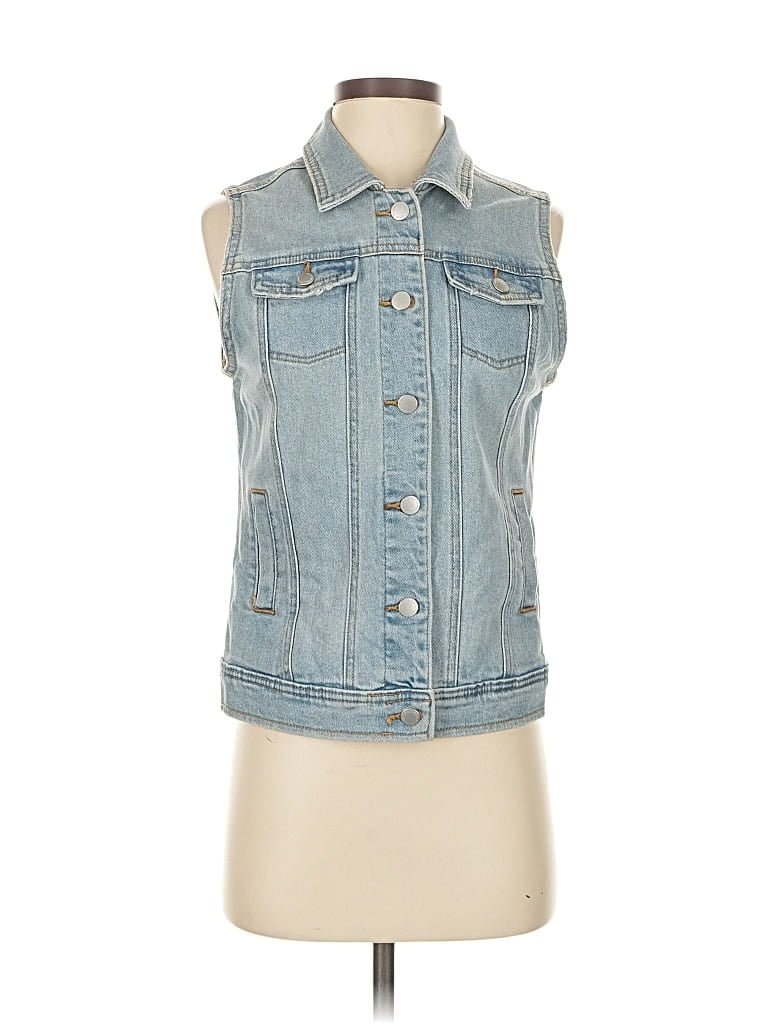 Pre-owned Universal Thread Denim Vest In Blue