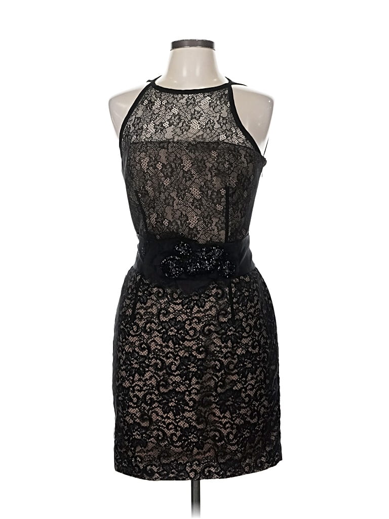 Pre-owned Lavender Label By Vera Wang Cocktail Dress In Black