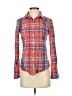 J.Crew Plaid Red Long Sleeve Button-Down Shirt Size 00 - photo 1