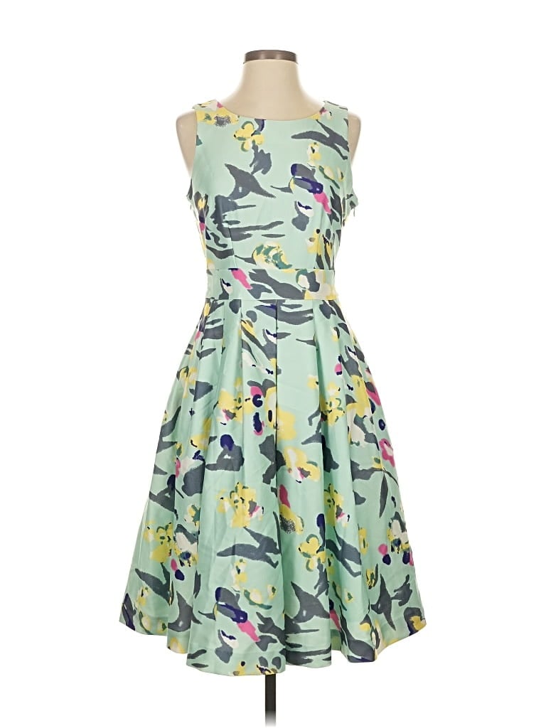 Pre-owned Assorted Brands Cocktail Dress In Green