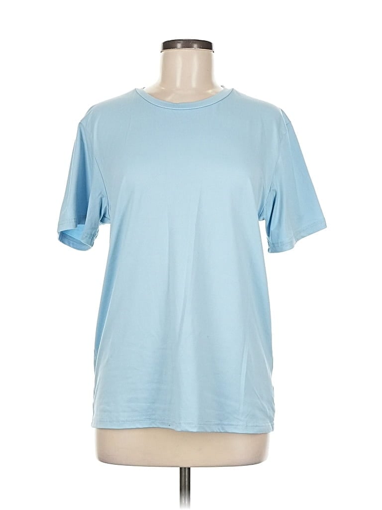 Pre-owned Unbranded Short Sleeve T-shirt In Blue