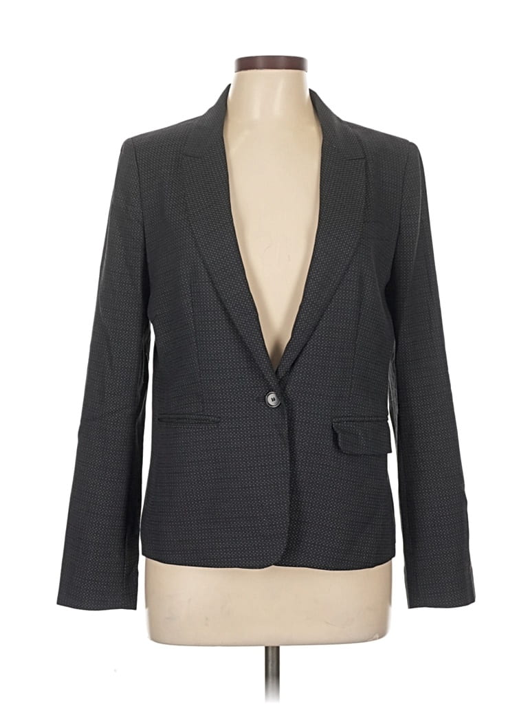 Pre-owned Ann Taylor Loft Blazer Jacket In Gray