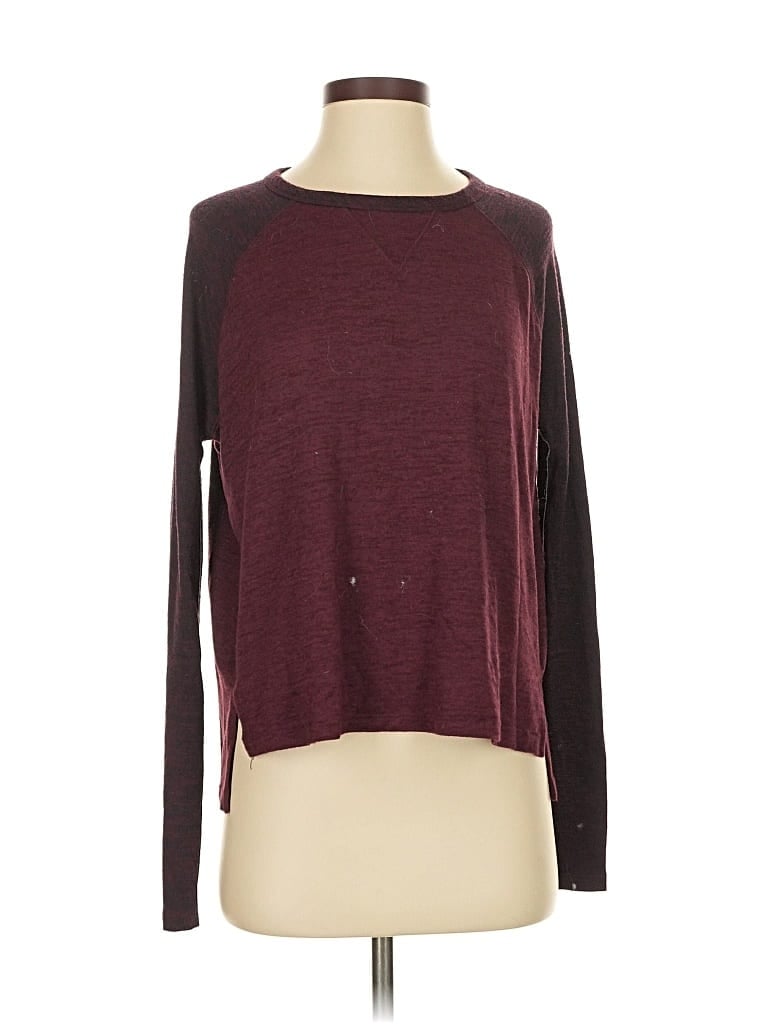 Pre-owned Rag & Bone Long Sleeve Top In Burgundy