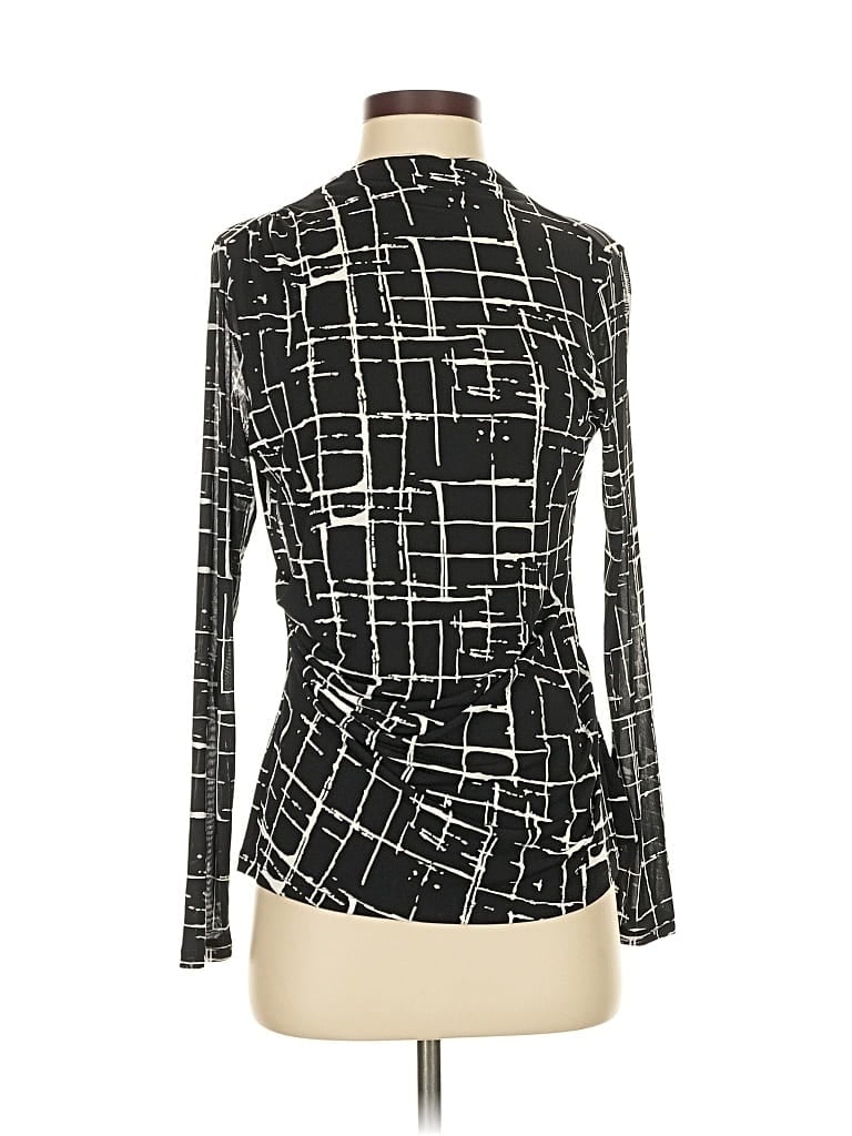 Pre-owned Calvin Klein Long Sleeve Blouse In Black