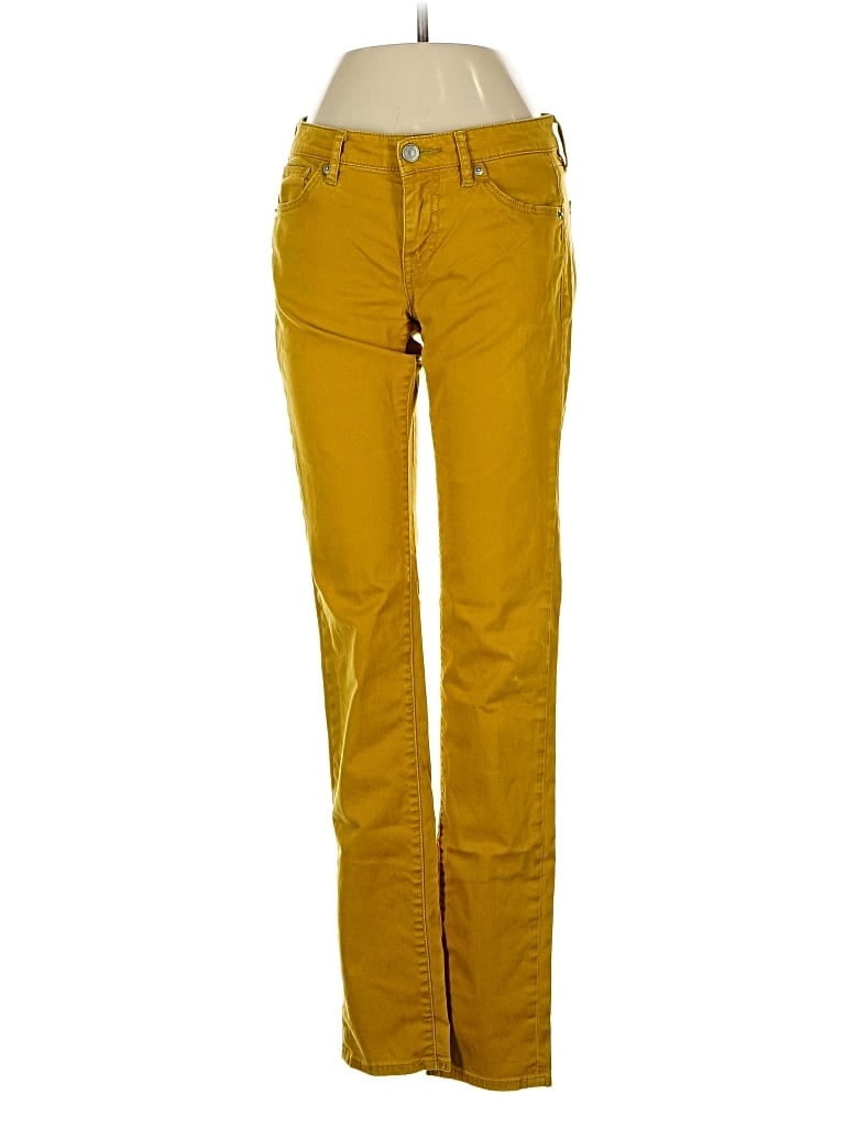 Pre-owned Uniqlo Jeans In Yellow
