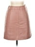 Wish 100% Polyester Tan Faux Leather Skirt Size XS - photo 1