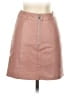 Wish 100% Polyester Tan Faux Leather Skirt Size XS - photo 2