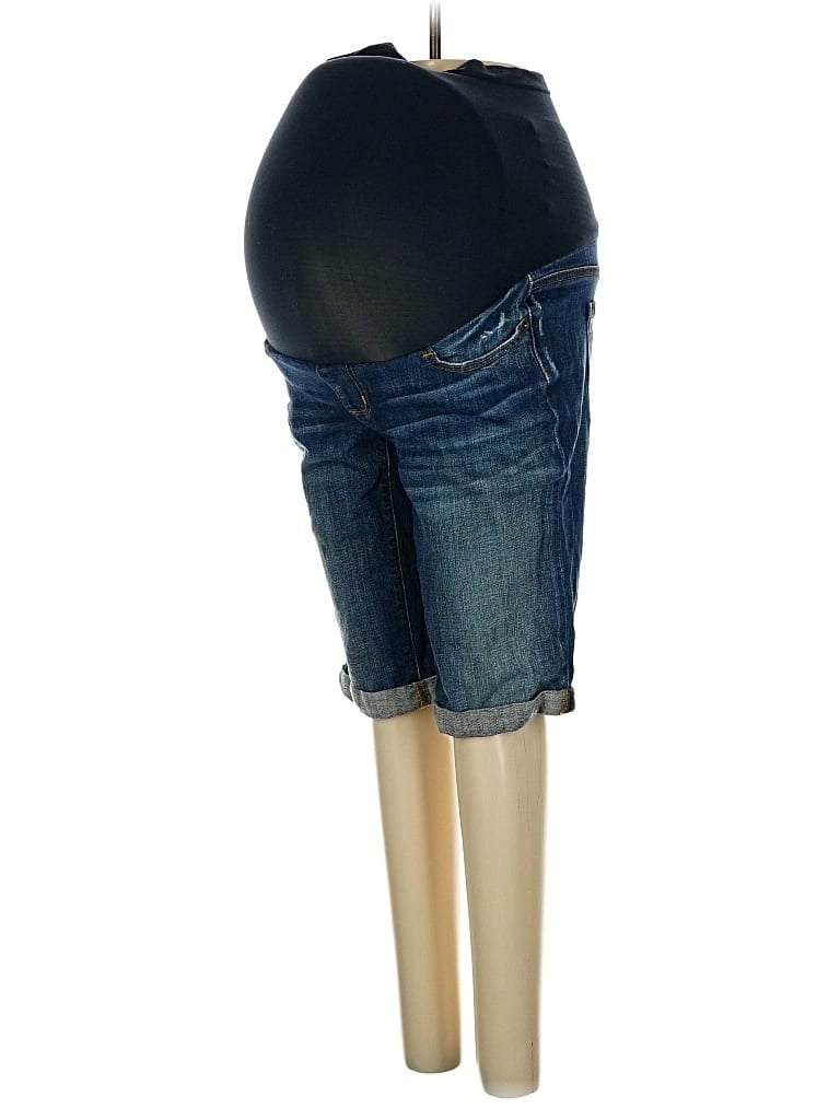 Pre-owned A Pea In The Pod Denim Shorts In Blue