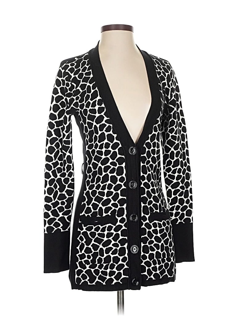 Pre-owned Caché Cardigan Sweater In Black