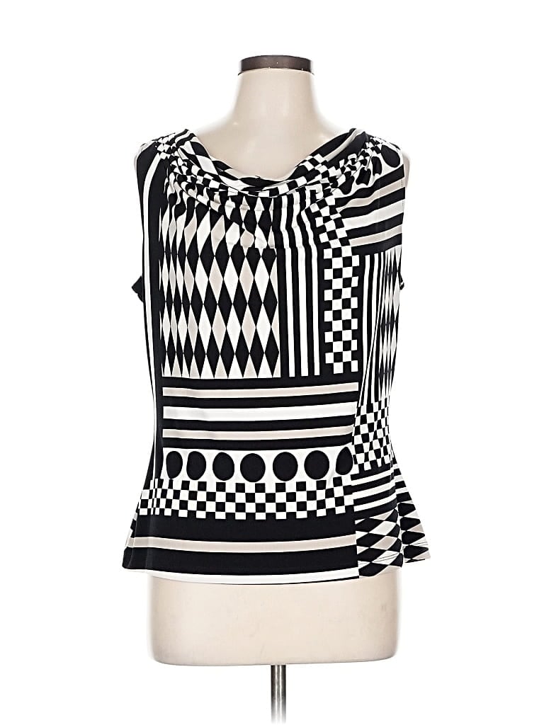 Pre-owned Calvin Klein Sleeveless Blouse In Black