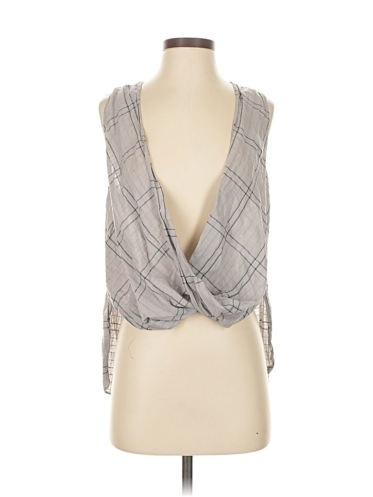Pre-owned Silence And Noise Sleeveless Blouse In Gray