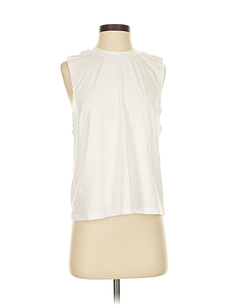 Pre-owned Fabletics Sleeveless T-shirt In White
