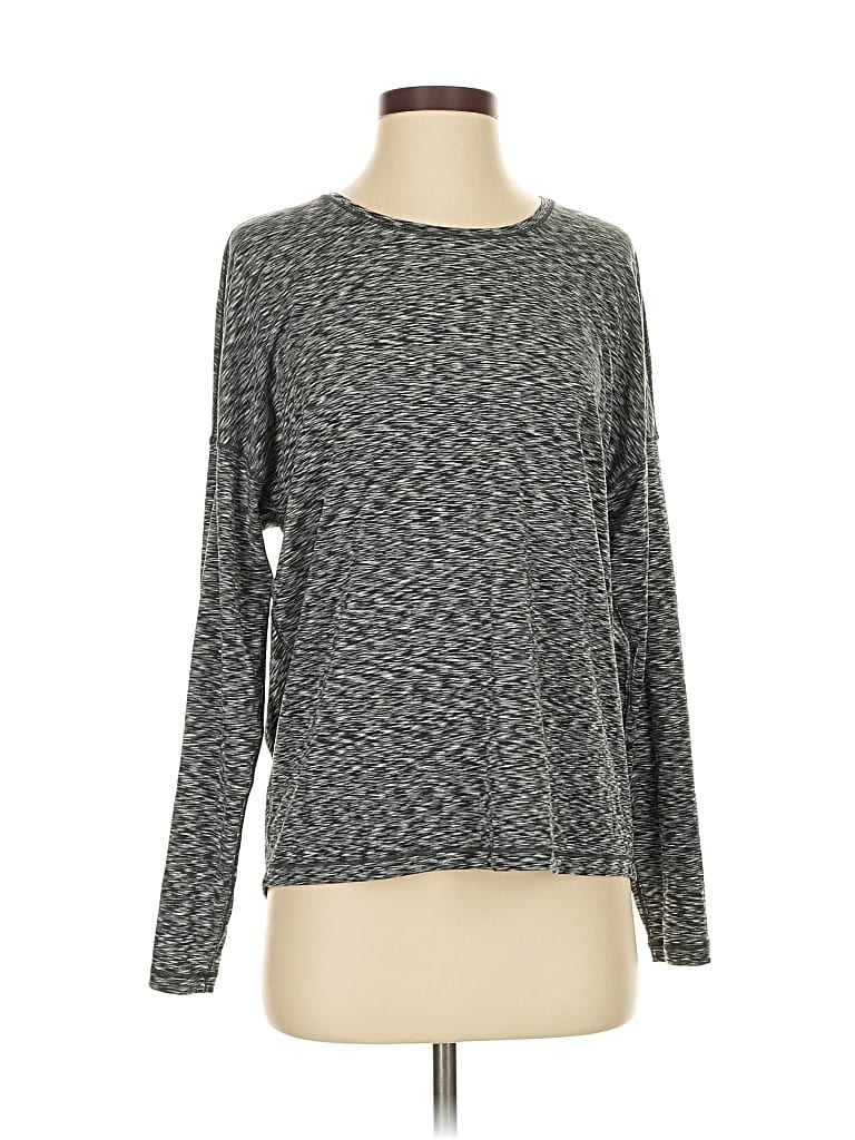 Pre-owned Lululemon Athletica Long Sleeve T-shirt In Gray