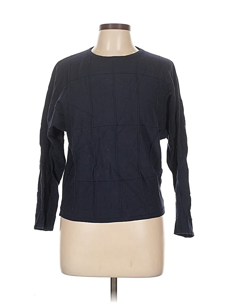 Pre-owned T Tahari Pullover Sweater In Blue