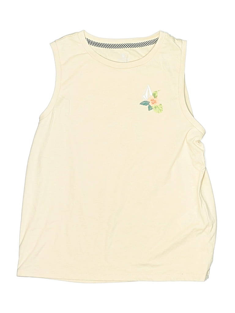 Click to view more detailed imagery on our partner's website Pre-owned Volcom Kids' Sleeveless T-shirt In White