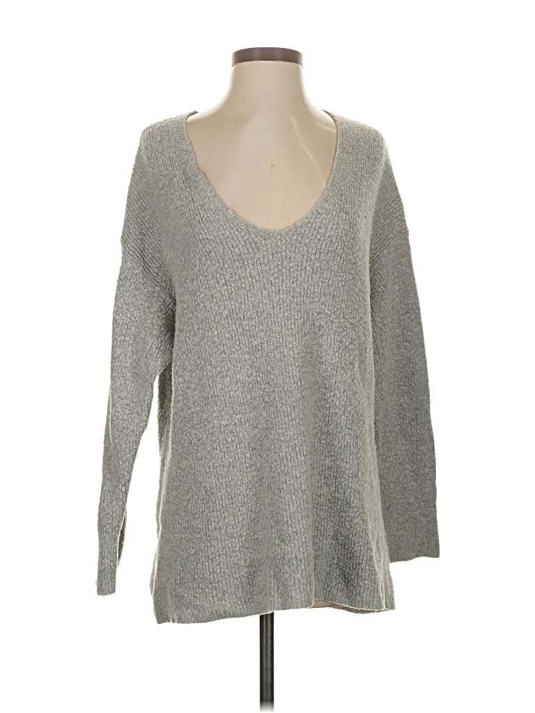 SOMETHING NAVY Pre-owned Pullover Sweater In Silver