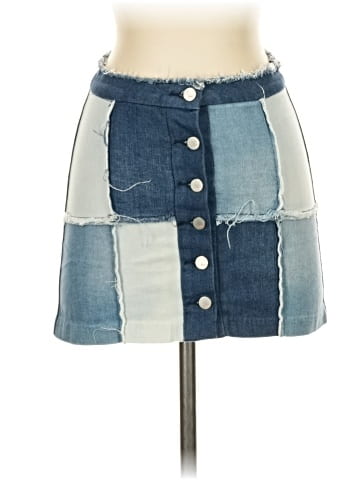 Tractr Denim Skirt (view 1)