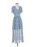 Berthie 100% Polyester Paisley Blue Casual Dress Size S - photo 1