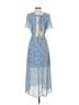 Berthie 100% Polyester Paisley Blue Casual Dress Size S - photo 2
